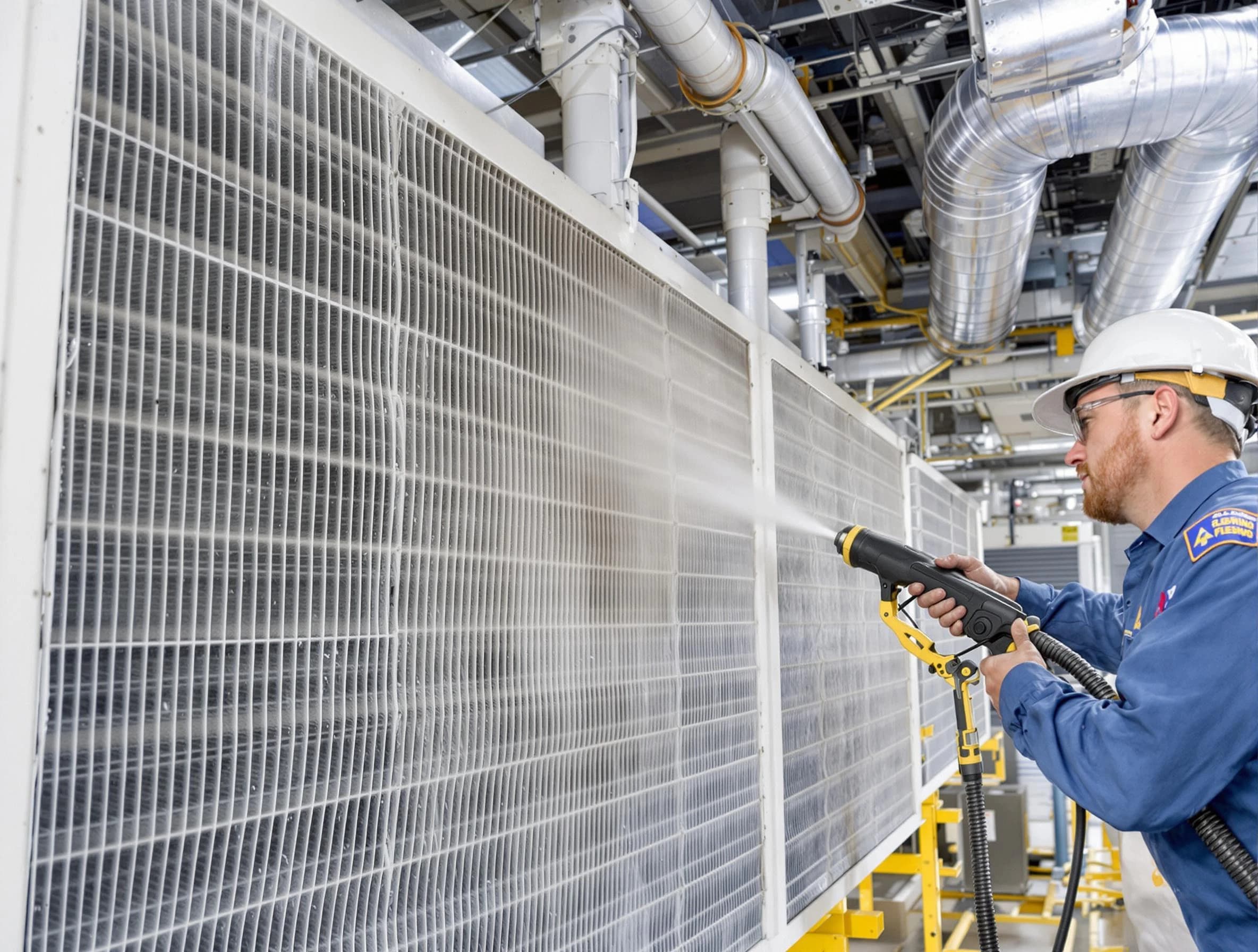 Professional commercial coil cleaning by Dakota Ridge Air Duct Cleaning in Dakota Ridge