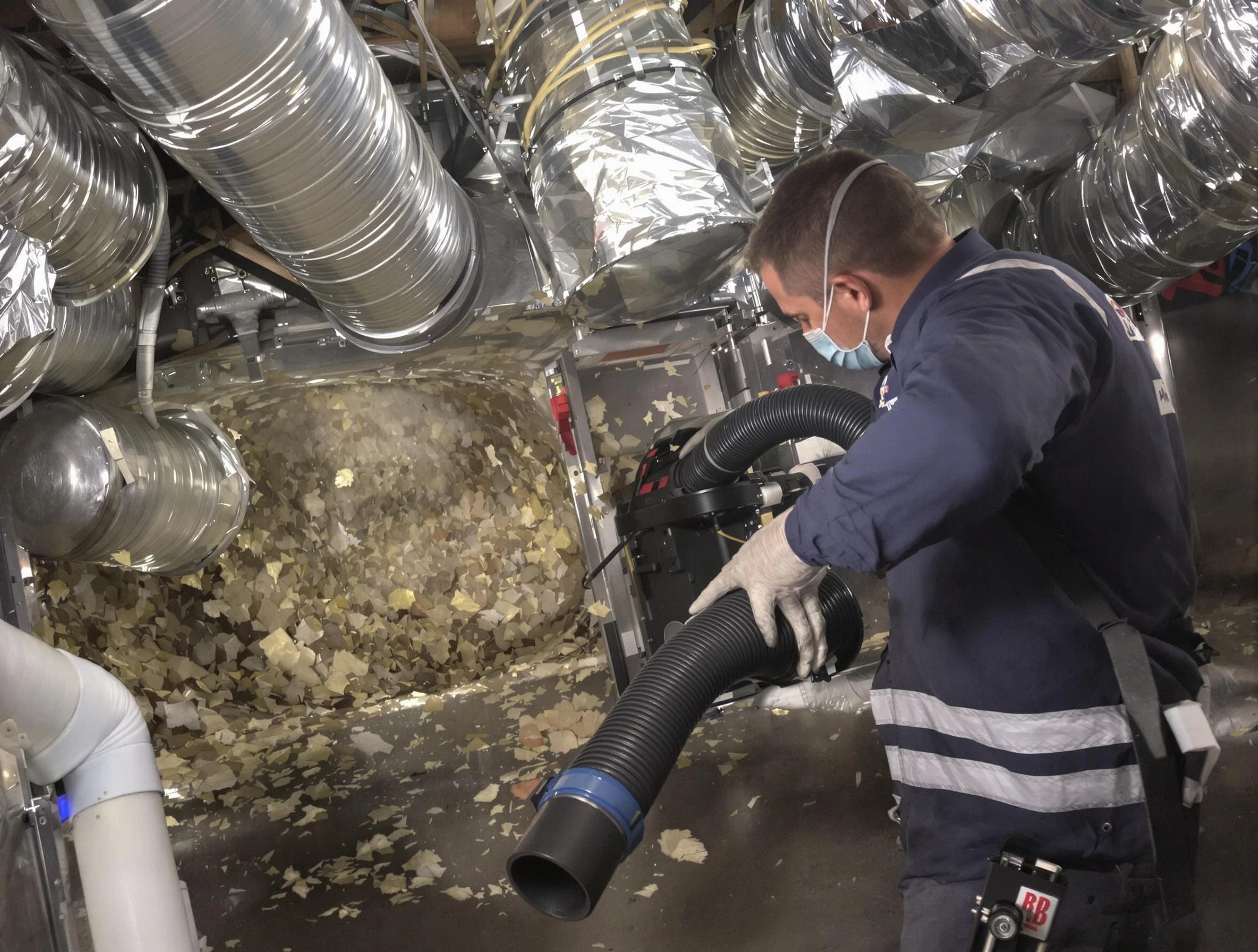 Dakota Ridge Air Duct Cleaning specialist operating negative pressure cleaning equipment for thorough duct maintenance in Dakota Ridge