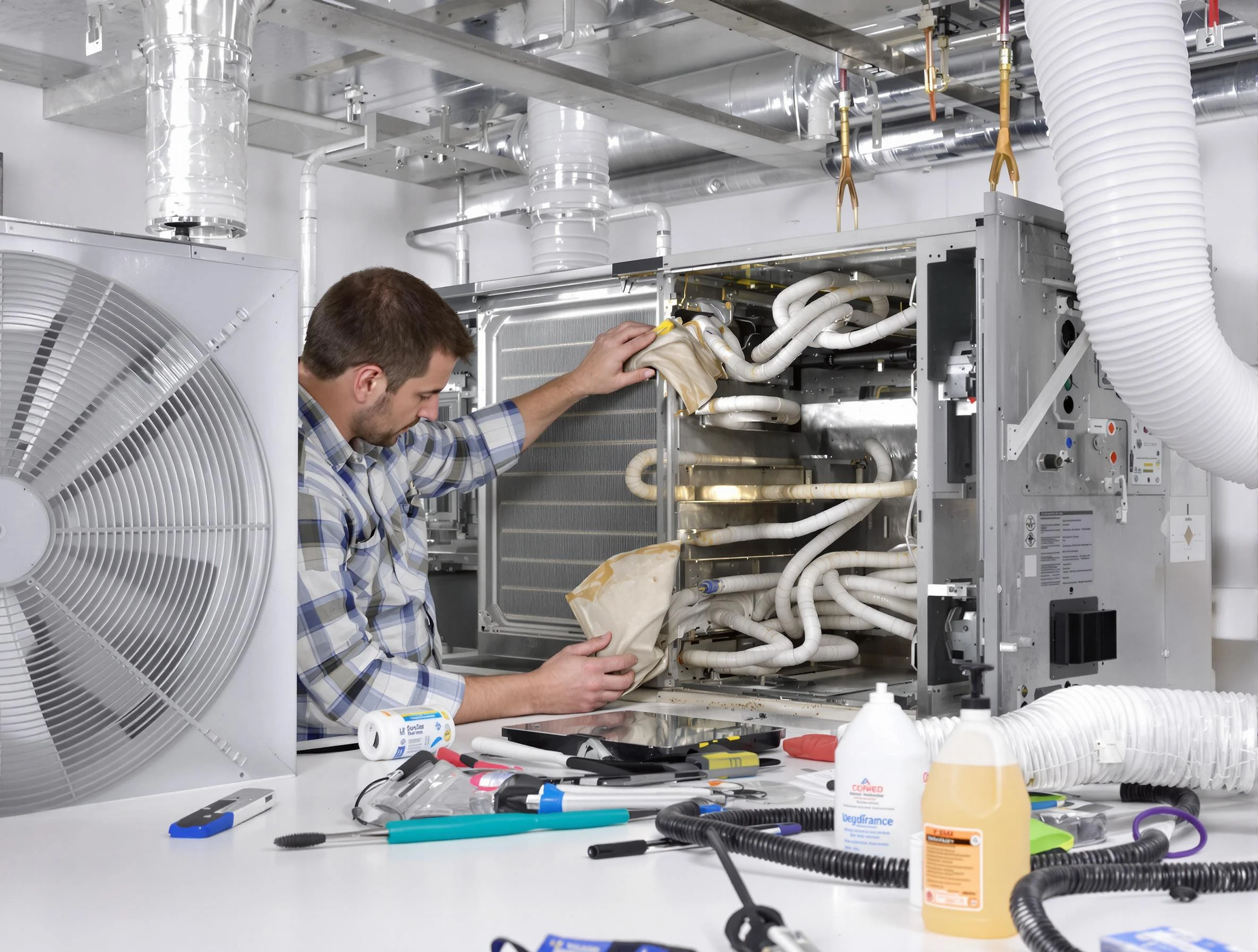 Dakota Ridge Air Duct Cleaning specialist performing precision AC coil cleaning in Dakota Ridge