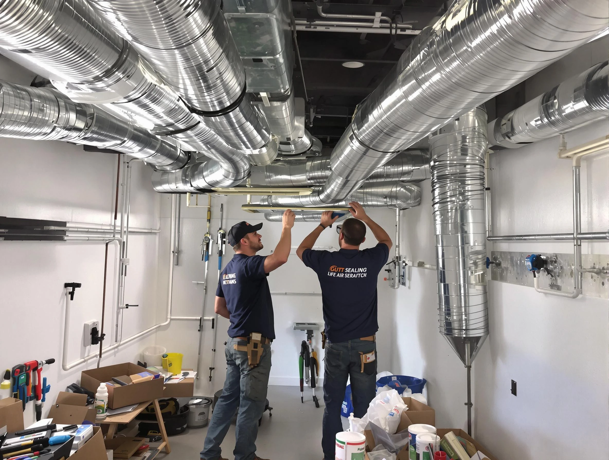 Dakota Ridge Air Duct Cleaning technician applying professional duct sealing solutions in Dakota Ridge